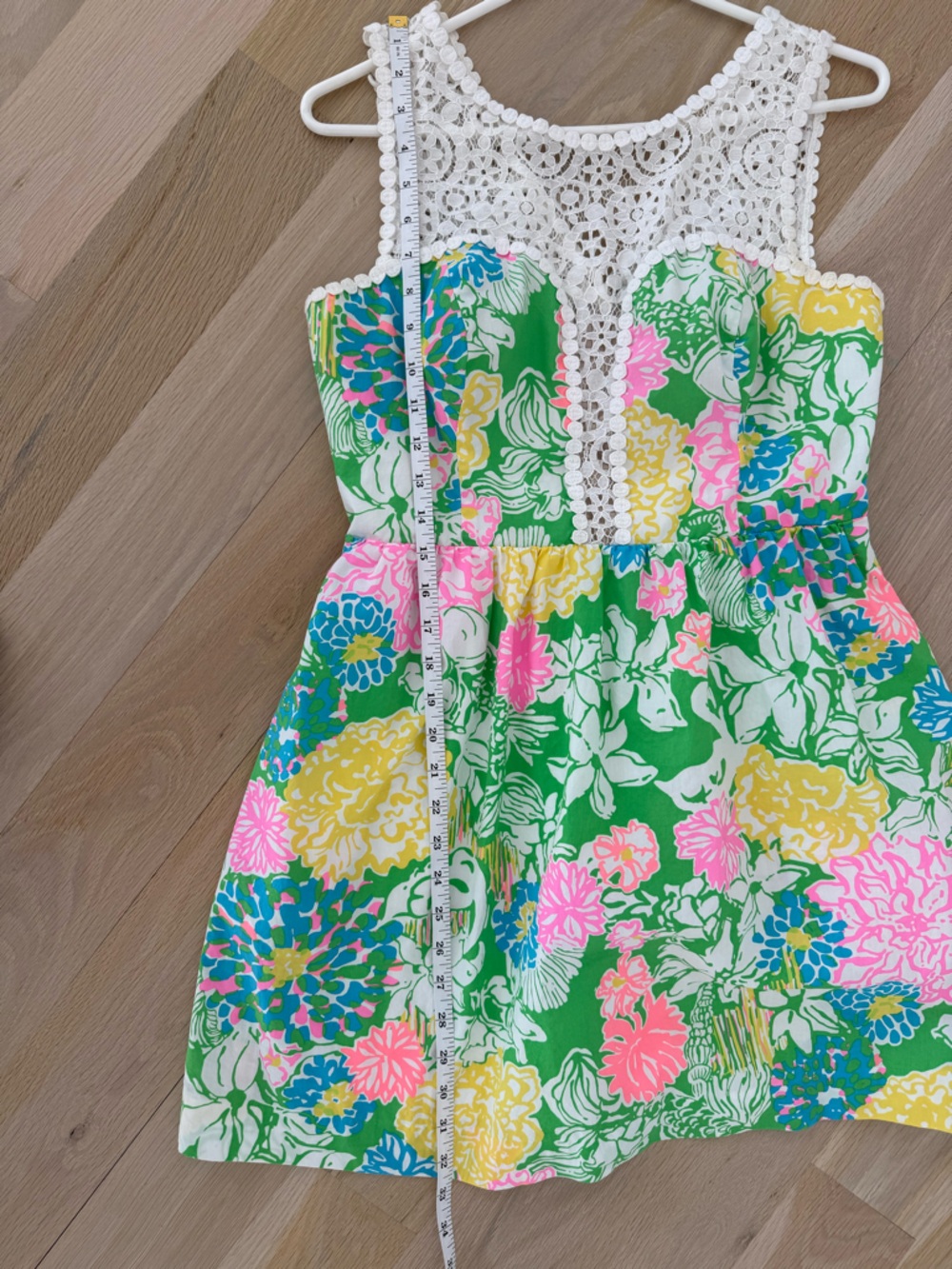 Lilly Pulitzer Pastel Floral Crochet-Yoke Dress - Picture 6 of 10